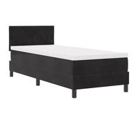 vidaXL Letto a molle con testiera Nero 80 x 200 cm Velluto, Camera Elegante Moderna, Letto Morbido, Mobili in Velluto, Design Contemporaneo, Piattaforma di Lusso, Biancheria Confortevole