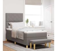 vidaXL Letto a molle con testiera Talpa 90 x 200 cm Tessuto