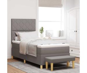 vidaXL Letto a molle con testiera Talpa 90 x 200 cm Tessuto