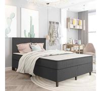 VIDAXL - Letto a Molle Grigio in Tessuto 180x200 cm