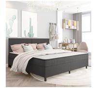AX Giroletto A Molle Grigio 201x200.5x35.5cm Elegante MDF Notte Camera 0K 287467