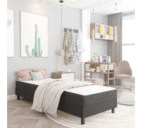 vidaXL Letto a Molle Grigio Scuro in Tessuto 100x200 cm