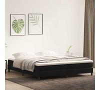 vidaXL Letto a Molle Senza Materasso Nero 200x210 cm in Velluto, Letto, Base Letto, Letto in Velluto, mobili per Camera da Letto, Letto Matrimoniale