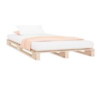 vidaXL Letto a Pallet 90x200 cm in Legno Massello di Pino