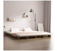 VIDAXL - Letto a Pallet Miele 120x200 cm in Legno Massello di Pino