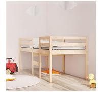 AX Letto 195.5x80.5x89cm Soppalco Bambini Ragazzi Legno Grezzo Rustico 0K 821619