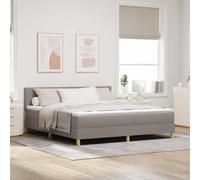vidaXL Letto a Sorgente LED con testiera Talpa 180 x 200 cm Tessuto