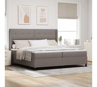 vidaXL Letto a Sorgente LED con testiera Talpa 200 x 200 cm Tessuto
