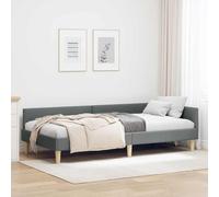 vidaXL Letto ad angolo in poliestere con testata regolabile, telaio traspirante per la camera da letto, moderno e alla moda