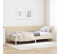 vidaXL Letto ad angolo Struttura Mobili Camera Moderna Traspirante Testata Regolabile Legno Ingegnerizzato Salvaspazio Design Innovativo Letto Elegante