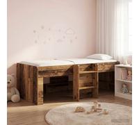 vidaXL Letto Alto per Bambini Legno antico 100 x 200 cm