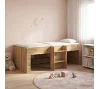 vidaXL Letto Alto per Bambini Rovere Artigianale 80 x 200 cm