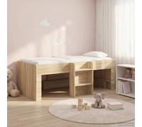 vidaXL Letto Alto per Bambini Rovere Sonoma 90 x 200 cm