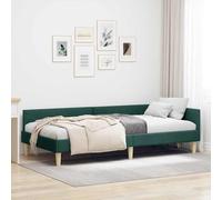 vidaXL Letto Angolare in Poliestere con Testiera Regolabile, Stile Elegante e Moderna Struttura Traspirante per la Camera da Letto