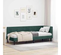 vidaXL Letto angolare moderno con testata in velluto, arredamento per la camera da letto, design minimalista e contemporaneo, stabile e chic.