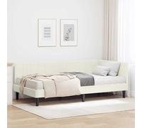 vidaXL Letto Angolare: Soluzione Moderna per Dormire, Mobili per la Camera da Letto, Materasso in Schiuma Confortevole, Centro in Velluto, Design Minimalista, Setup Sofisticato