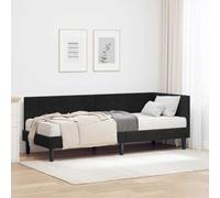 vidaXL Letto Angolare : Soluzione Moderna per la Camera da Letto, Materasso in Schiuma Rilassante, Design Minimalista e Comodo in Velluto.
