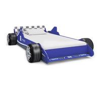 vidaXL Letto Bambini ad Auto da Corsa 90x200 cm Blu