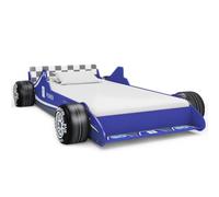 vidaXL Letto Bambini ad Auto da Corsa 90x200 cm Blu