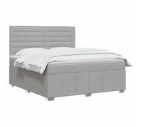 vidaXL Letto box spring con materasso Grigio Chiaro 180 x 200 cm | Regolare l'altezza a 78/88 cm. L'equilibrio perfetto per tutte le posizioni di sonno