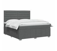vidaXL Letto box spring con materasso Grigio Scuro 180 x 200 cm | Regolare l'altezza a 78/88 cm. L'equilibrio perfetto per tutte le posizioni di sonno