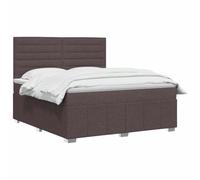 vidaXL Letto box spring con materasso Marrone Scuro 140 x 200 cm | Regolare l'altezza a 78/88 cm. L'equilibrio perfetto per tutte le posizioni di sonno