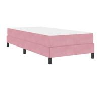 vidaXL Letto Box Spring in Velluto con Materasso - Design Moderno e Confortevole, Rettangolare e di Lusso