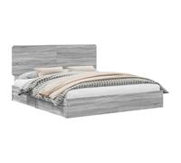 vidaXL Letto con Contenitore con cassetto Legno ingegnerizzato Struttura