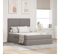 vidaXL Letto con contenitore e LED Talpa 140 x 200 cm Poliestere