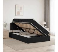 vidaXL Letto con contenitore e materasso Nero 120 x 200 cm Velluto