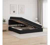 vidaXL Opbergbed met matras met hoofdeinde Zwart 180 x 200 cm fluweel