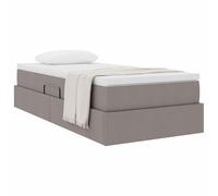 vidaXL Letto con contenitore e materasso Talpa 90 x 190 cm Poliestere, Design moderno per la camera da letto, struttura letto ergonomica con contenitore, risparmio di spazio rettangolare, materasso c