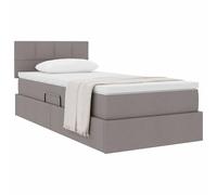 vidaXL Letto con contenitore e materasso Talpa 90 x 200 cm, Letto moderno rettangolare, con sollevamento idraulico, testata in poliestere, arredo salvaspazio per un'ottima organizzazione
