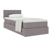 vidaXL Letto con contenitore e materasso Talpa 90 x 200 cm, Letto moderno rettangolare, con sollevamento idraulico, testata in poliestere, arredo salvaspazio per un'ottima organizzazione