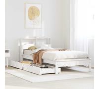 vidaXL Letto con Libreria senza Materasso 75x190 cm in Legno Pino