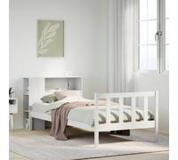 vidaXL Letto con Libreria senza Materasso 75x190 cm in Legno Pino