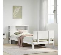 vidaXL Letto con Libreria senza Materasso 75x190 cm in Legno Pino