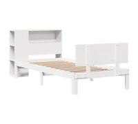 vidaXL Letto con Libreria senza Materasso 75x190 cm in Legno Pino, letto, mobili per camera da letto, letto con contenitore, letto singolo