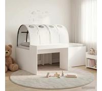 vidaXL Letto con Tunnel 3 pz Bianco Legno ingegnerizzato
