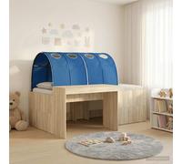 vidaXL Letto con Tunnel 3 pz Rovere Artigianale e Blu