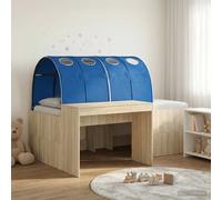 vidaXL Letto con Tunnel 3 pz Rovere Sonoma e Blu Legno ingegnerizzato