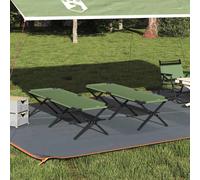 vidaXL Letto da campeggio pieghevole Amy gialla Tessuto Oxford