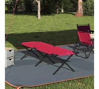 vidaXL Letto da campeggio pieghevole Rosso 193 x 69 x 45 cm