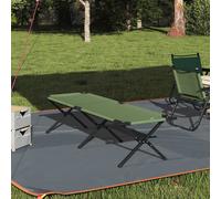 vidaXL Letto da campeggio pieghevole Verde 193 x 69 x 45 cm
