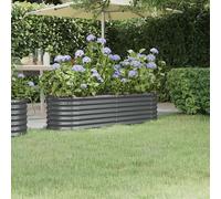 vidaXL Letto da Giardino in Acciaio Zincato 152x40x36 cm Antracite