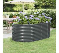 vidaXL Letto da Giardino in Acciaio Zincato 175x100x68 cm Antracite