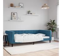 vidaXL Letto da Giorno Blu 100x200 cm in Velluto