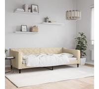 vidaXL Letto da Giorno Crema 90x200 cm in Tessuto