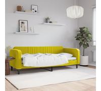 vidaXL Letto da Giorno Giallo 80x200 cm in Velluto