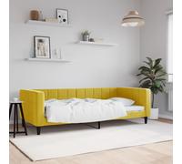 vidaXL Letto da Giorno Giallo 90x200 cm in Velluto